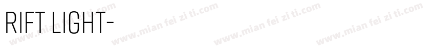 rift Light字体转换